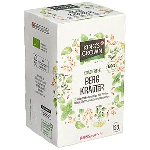 4305615641645 - KING’S CROWN BERG KRÄUTER Bio-Tee 20 Teebeutel à 175 g