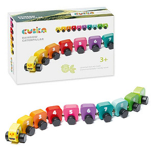 4823056515399 - Regenbogenraupe Lernspielzeug 4823056515399 CUBiKA 4823056515399 - Regenbogenraupe Lernspielzeug 4823056515399 CUBiKA