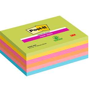 Post-it® Super Sticky Meeting Notes Haftnotizen extrastark farbsortiert 6 Blöcke