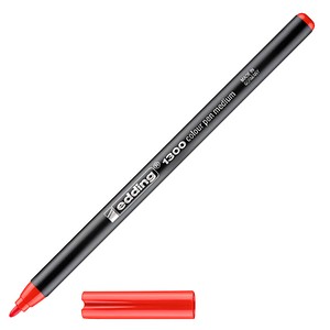 4004764432943 - edding Filzstifte Faserschr1300 rot 10St 20 mm Rot 4004764432943 - edding Filzstifte Faserschr1300 rot 10St 20 mm Rot