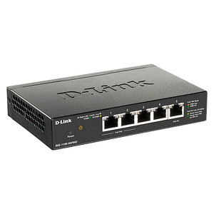 0790069453298 - D-Link DGS-1100-05PDV2 Netzwerk-Switch Managed Gigabit Ethernet (10 100 1000) Power over Ethernet (PoE) Schwarz