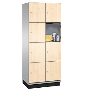 4062084074748 - Schließfachschrank Cambio 45103-22 4500-700 45422-730 Metall 2 Abteile mit 8 Fächern abschließbar 80x198cm (BxH) birke 4062 4062084074748 - Schließfachschrank Cambio 45103-22 4500-700 45422-730 Metall 2 Abteile mit 8 Fächern abschließbar 80x198cm (BxH) birke 4062