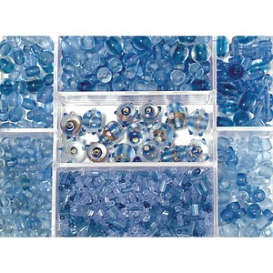 4006166719271 - Perlen-Set Glasperlenbox aquamarin