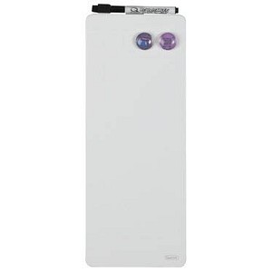 5028252346634 - Mini Wandmontierbarer Magnetischer Whiteboard-Streifen 1903764 Lackierter Stahl Rahmenlos 140 x 360 mm Weiß