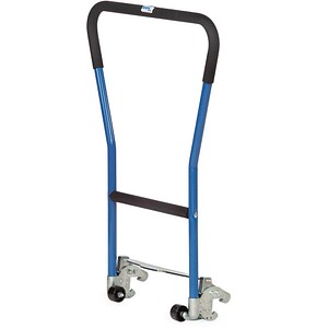 4017976228921 - Rohrschiebebügel für Paletten-Fahrgestell Stahlrohr blau einklinkbar 2 Hilfsrollen