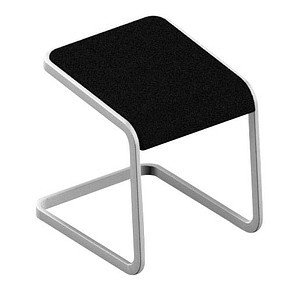 8056457078767 - Hocker OCSTOB01 36SK C-STOOL schwarz bis 110kg 8056457078767 Quadrifoglio