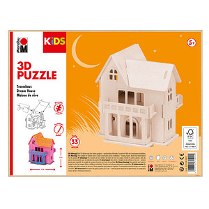 4007751745521 - KiDS Traumhaus 3D-Puzzle 33 (bemalbar) Teile 4007751745521 - KiDS Traumhaus 3D-Puzzle 33 (bemalbar) Teile