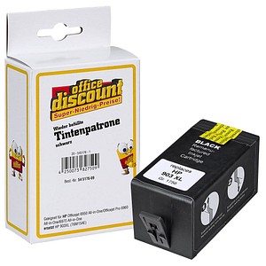 office discount  schwarz Druckerpatrone kompatibel zu HP 903XL (T6M15AE)