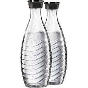 8718309250942 - SodaStream DuoPack Glaskaraffe (2 x 615 ml Glasflasche) für SodaStream Chrystel und Penguin