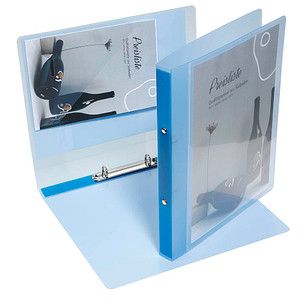 EICHNER Präsentationsringbuch 2-Ringe blau-transparent 2,5 cm DIN A4