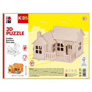 4007751745507 - KiDS Strandhaus 3D-Puzzle 27 (bemalbar) Teile 4007751745507 - KiDS Strandhaus 3D-Puzzle 27 (bemalbar) Teile
