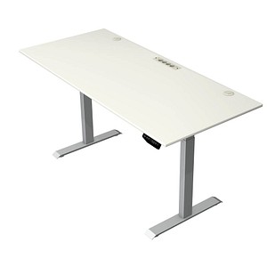 4044917451285 - Move 1 plus elektrisch höhenverstellbarer Schreibtisch weiß rechteckig T-Fuß-Gestell grau 1800 x 800 cm 4044917451285 Kerkman 4044917451285 - Move 1 plus elektrisch höhenverstellbarer Schreibtisch weiß rechteckig T-Fuß-Gestell grau 1800 x 800 cm 4044917451285 Kerkman