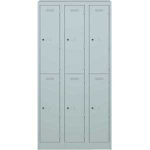 5020073846621 - Primary Garderobenschrank 3 Abteil lichtgrau H 1800 x B 300 x T 500 5020073846621 Bisley