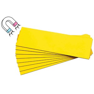 EICHNER Magnetschilder gelb 3,0 x 15,0 cm, 300 St.