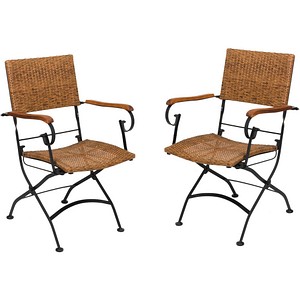 2 Harms Klappstühle Garden Pleasure Graz braun günstig 2 Harms Gartenstühle Garden Pleasure Bastia braun