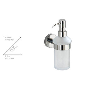 4008838202081 - Seifenspender Bosio Edelstahl glänzend rostfrei ca 200 ml Silber glänzend Edelstahl rostfrei glänzend Glas satiniert - silber glänzend - Wenko 4008838202081 - Seifenspender Bosio Edelstahl glänzend rostfrei ca 200 ml Silber glänzend Edelstahl rostfrei glänzend Glas satiniert - silber glänzend - Wenko