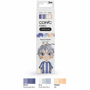 4013695266817 - COPIC Ciao Serene Palette Layoutmarker-Set farbsortiert 10 + 60 mm 4013695266817 COPIC 3 Stück 4013695266817 - COPIC Ciao Serene Palette Layoutmarker-Set farbsortiert 10 + 60 mm 4013695266817 COPIC 3 Stück