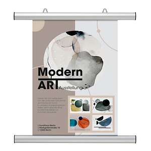 4016946192187 - Posterschienen mit Ösen BS1003 silber 60cm Aluminium zum Aufhängen 4016946192187 - Posterschienen mit Ösen BS1003 silber 60cm Aluminium zum Aufhängen