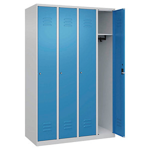 4067521365199 - Spind Classic Plus lichtblau lichtgrau 080000-40-S10025 4 Schließfächer 1200 x 500 x 1850 cm 4067521365199 C+P-Möbel 4067521365199 - Spind Classic Plus lichtblau lichtgrau 080000-40-S10025 4 Schließfächer 1200 x 500 x 1850 cm 4067521365199 C+P-Möbel