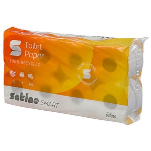 4000735088300 - Toilettenpapier Satino Smart 039010 3-lagig hochweiß 250 Blatt Rolle 4000735088300 2000 Stück 4000735088300 - Toilettenpapier Satino Smart 039010 3-lagig hochweiß 250 Blatt Rolle 4000735088300 2000 Stück