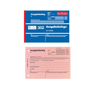 herlitz Ausgabebeleg Formularbuch, 1 St.