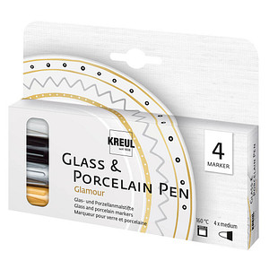 KREUL Glamour Porzellanstifte farbsortiert 2,0 - 4,0 mm, 4 St.