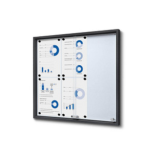 8596052168642 - Schaukasten SLIM grau 6x DIN A4 8596052168642 Showdown Displays