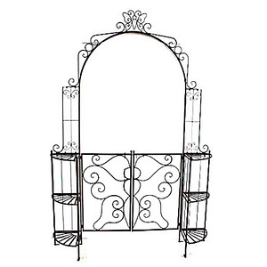 4041908094889 - Rankbogen mit Tor LAKI Metall schwarz Bogen 1560 x 2330 cm 4041908094889 Garden Pleasure 4041908094889 - Rankbogen mit Tor LAKI Metall schwarz Bogen 1560 x 2330 cm 4041908094889 Garden Pleasure