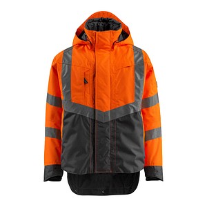 5711074341160 - Safe supreme Warnschutz Hard Shell Jacke Harlow 15501-231 Gr 4XL hi-vis orange dunkelanthrazit - hi-vis orange dunkelanthrazit - Mascot