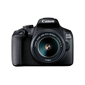 4549292111859 - EOS-2000D Digitale Spiegelreflexkamera EF-S 18-55 mm IS II 241 Megapixel Schwarz Optischer Sucher mit eingebautem Blitz WiFi Full HD Video Live-View