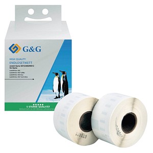6941881284247 - Premium Etiketten 36x89mm komp zu 99012S0722400 schwarz auf weiß 6941881284247 G und G