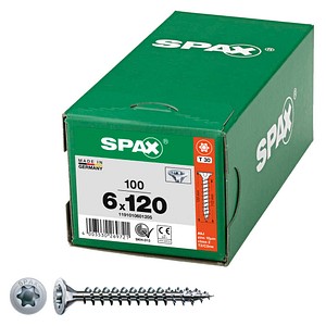 SPAX® Universalschrauben WIROX T-STAR PLUS T30 1191010601205 6 mm x 120 mm, 100 St.