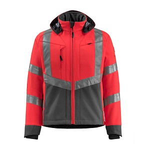 5711074340866 - unisex Warnjacke Blackpool rot anthrazit Größe L