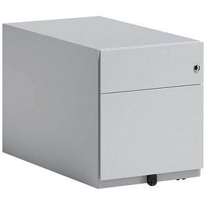 5020073773576 - Rollcontainer Note mit seitlicher Griffleiste und einer Universalschublade à Höhe 150 mm und eine Schublade für Hängeregistratur 495 x 420 x 775 mm Lichtgrau 5020073773576 - Rollcontainer Note mit seitlicher Griffleiste und einer Universalschublade à Höhe 150 mm und eine Schublade für Hängeregistratur 495 x 420 x 775 mm Lichtgrau