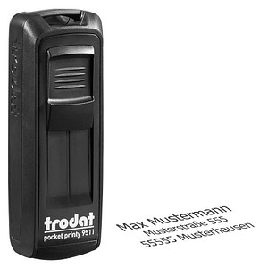 4044589458377 - Textstempel individualisierbar Pocket Printy 9511 selbstfärbend schwarz ohne Logo 4044589458377 - Textstempel individualisierbar Pocket Printy 9511 selbstfärbend schwarz ohne Logo
