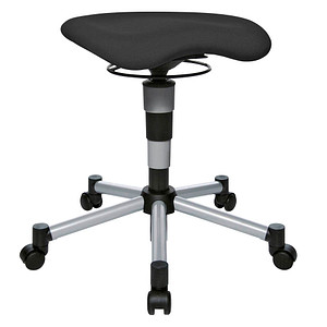 4014296656038 - Hocker BAL27T20 Body Balance 20 schwarz mit Rollen höhenverstellbar bis 110kg 4014296656038 Topstar