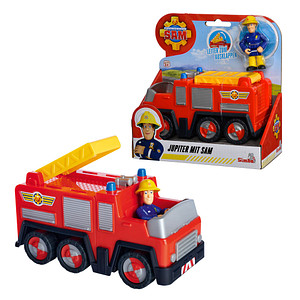 Simba Feuerwehrmann Sam Feuerwehrwagen Jupiter mit Sam Figur 109252505 Spielzeugauto