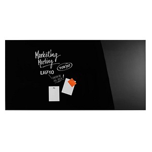 magnetoplan Glas-Magnettafel 240,0 x 120,0 cm tief-schwarz