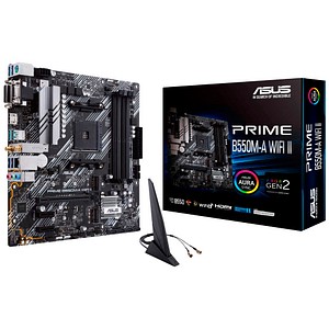 ASUS Prime B550M-A WiFi II Mainboard, AM4, Micro-ATX, B550, 128 GB
