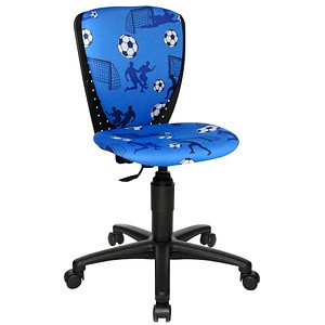 Topstar Kinderdrehstuhl High S'cool®, 70570 CA40 Stoff blau, Gestell schwarz