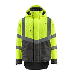 5711074341825 - unisex Warnjacke Harlow gelb anthrazit Größe L