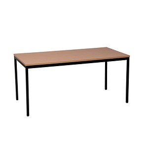 4260090177013 - Mehrzwecktisch buche rechteckig Vierkantrohr schwarz 1200 x 600 x 750 cm