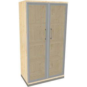 4260429768066 - fm Aktenschrank Oldenburg 4260429768066 königsahorn Acrylglas satiniert 3 Fachböden 800 x 442 x 1517 cm