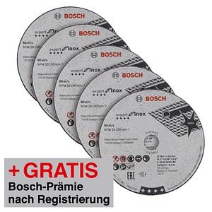 3165140830560 - 2608601520 trennscheibe expert for inox 76X10X10 mm 5 stück 1 w 240 v - Bosch 3165140830560 - 2608601520 trennscheibe expert for inox 76X10X10 mm 5 stück 1 w 240 v - Bosch