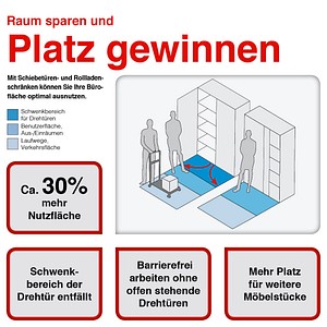 4032062319024 - Schiebetürenschrank 1752S V1752S W 5 SG grau weiß 1 Fachboden 1200 x 400 x 748 cm