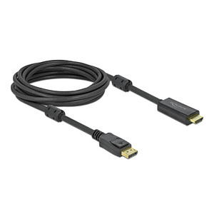 4043619859580 - 85958 vid o ble kabel und 5 m displayport hdmi adapter schwarz - Delock 4043619859580 - 85958 vid o ble kabel und 5 m displayport hdmi adapter schwarz - Delock