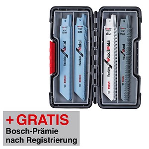 3165140846486 - AKTION BOSCH ToughBox Wood Metal Säbelsägeblätter-Set 20-teilig mit Prämie nach Registrierung 3165140846486 - AKTION BOSCH ToughBox Wood Metal Säbelsägeblätter-Set 20-teilig mit Prämie nach Registrierung