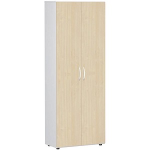 4038933486536 - Aktenschrank Flex S-386002-AW weiß ahorn 5 Fachböden 800 x 420 x 2160 cm