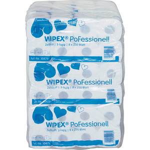 WIPEX® Toilettenpapier 3-lagig, 72 Rollen