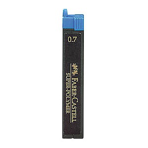 4005401010555 - FABER-CASTELL SUPER-POLYMER Feinminen-Bleistiftminen schwarz B 07 mm 12 St